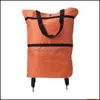 Shop Bags Lage & Aessoriesshop Bags Thinkthendo Folding Fold Able Cart Grocery Handbag Tote Rolling Wheels Drop Delivery 2021 Muvu271v