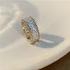 Mode Luxus Zirkonia Verlobungsringe für Frauen Kristall Ehering Party Schmuck Geschenk