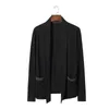 Mens Lightweight Cardigan Sweater Shawl Collar Open Front Långärmad Sticka Slim Fit Cashmere Tröjor med fickor Jersey Hombre Y0907