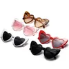 Sunglasses Vintage Women For Men Oversize Heart Sun Glasses Retro Designer Shades Mirror UV 400 Eyewear Visor