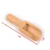 Mini Scoop in legno Bagno Sale Sale Sale Detergente Polveri Polveri Spoon Candy Lavanderia Teiera Tè Coffee Cucchiai Eco Friendly Toy Scoop in legno