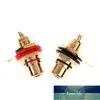 2 pièces/ensemble haut-parleur Terminal Audio adaptateur RCA Phono femelle châssis panneau prises connecteurs noir rouge