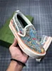 2021 Designers Tennis canvas Luxurys Shoe Beige Blue washed jacquard denim Women Shoes Rubber sole Embroidered Vintage casual size 35-46 5A Quality