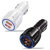 3.1A 5V double chargeur de voiture USB 2 ports adaptateur allume-cigare Charge rapide QC3.0 pour iPhone Samsung Xiaomi 13 Redmi chargeur rapide avec boîte de vente au détail