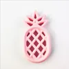 Infant Teethers Fruit Pineapple Silicone Soothers BPA Free Food Grade Chewed Teether Baby Teething Toys 9 Colors Optional BT6526