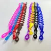 100% silicone eyeglass elastic sport band sunglass laces cord with slider and stopper causing no allergy suitable for kids or adults