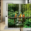 Shower Curtains Bathroom Aessories Bath Home & Garden Natural Scenery Curtain For Kitchen Set Drop Delivery 2021 Jhzxy