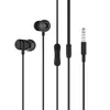 In-Ear Wired Earphones Headset Control 3,5 mm gränssnitt Mic hörlurar för Android smartphone med färglåda EP-M3