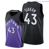 Maillot Pascal Siakam 2021-22 TorontoCity Jerseys Men Youth S-XXL en stock