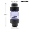 Watering apparatuur I.D 25mm 32mm Transparante Check Valve PVC One Way Non Return Garden Water Pijp Connector Aquarium Tank Buis Joint