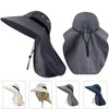 Outdoor Hats Sun Protection Cap Fishing Flap Flip Quick-drying 360 Degree UV Adjustable Mask Sportswear Accessories