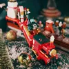 Blocchi per la costruzione di neve per bambini, mattoni giocattolo 4 in 1 Assemblaggio dell'albero di Natale, con vista sulla strada, è una scelta ideale per