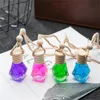 Auto parfum fles hanger navulbare parfum ornament luchtverfrisser voor essentiële oliën diffusor geur lege glazen flessen pakket