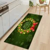 Carpets Christmas Kitchen Mat Entrance Doormat Home Bedroom Bedside Living Room Floor Decor Carpet Children Hallway Bath Anti-Slip Rug