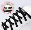 Elastic No Tie Shoelace Полукругные кружева для детей для детей для детей Shoekers ShoweLaces быстрый ленивый металлический замок Locks Shot Strings