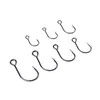 Fishing Hooks Wifreo 20pcs/bag For Lure Spare Hook Single Fish Inline Big Eye Size 2 4 6 8 Sharp High Carbon Steel