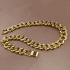Acabado de oro Miami Cuban Link Cadena Collar Hombre Hip Hop Collar Joyería