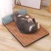 Kedi Yatak Mobilya Yaz Pet Buz Duygu Matları Kediler için Köpekler Soğutma Yastık Rahat Nefes Alabilir Tek taraflı yastık yapışmaz ve kolay t