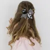 Haarschmuck Halloween Big Bow Haarbänder Kinder Mädchen Bowknot Scrunchies Fledermäuse Pferdeschwanzhalter Mode Kopfschmuck 3Styles