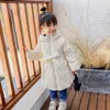 Moda coreana Kids Inverno Grosso Children Children Drives Casaco Down Algodão-acolchoado Parka Jaqueta Meninas Long Outerwear Casacos Roupas H0909