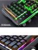 USB Wired Keyboards and Mouse Combos for Game PC Laptop Computer Gaming Kit Mechanical Feeling RGB LED Backlit Gamers