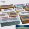 Gift Wrap 13.5x13.5x5cm Kraft Cookies Biscuit Packaging Paper Box Wedding,craft Cake With Pvc Window,cupcake Packing Cardboard1 Factory price expert design Quality