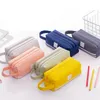 Kleurrijke grote capaciteit potlood tassen kawaii korea stoffen pen box pouch school kantoor stationaire benodigdheden XBJK2105