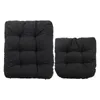 Cushion/Decorative Pillow 2 Pcs Solid Color Cushion Soft Comfortable Office Chair Seat Cushions Reclining Long Folding Sofa