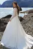 Abiti da sposa a maniche lunghe in pizzo Abiti da sposa modesti abiti da sposa personalizzati Gonna in chiffon formale Vestidos de Mariee Gowns