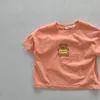 Kleinkind Baby Junge Mädchen Sommer Neue Casual Kleidung Set Baumwolle Cartoon Bär Muster Gedruckt T-shirt + Weiche Feste Shorts Hose 2 stücke 210413