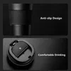 380ml/510ml Double Stainless Steel 304 Coffee Thermos Mug Leak-Proof Non-Slip Car Vacuum Flask Travel Thermal Cup Water Bottle 210804