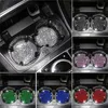 Car Cup CoastersAuto Cup Holder Coasters Crystal Rhinestone Car Interior Accessories