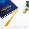 Złoto Digital 50 Bookmark Z Tassel Wedding Favors Urodziny Prezenty Prysznic Ślubny Wydarzenie Prezentacja Party Giveays Giveays