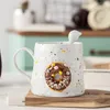 Korean White Espresso Mugs Girls Gifts Reusable Cute Creative Tea Cup Nordic Modern Eco Friendly Taza Ceramica Drinkware EB50