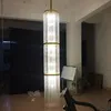 빌라 듀플렉스 나선형 계단 샹들리에 거실 식당 라이트 호텔 로비 펜던트 램프를위한 호텔 로비 결정 LED LUSTER 85-260V