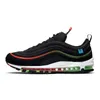 OG 97 97S Män Kvinnor Running Shoes Sean Wotherspoon Triple Black White Mschf Jesus Reflective Bred Odebesed Mens Outdoor Sports Trainers Sneakers 36-45 EUR