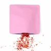 Baby Pink Heat BEELOWA BAG Aluminiowa folia Płaskie etui Otwarte Top Packaging Torby Pakiet Packuum do Wouch Proszek