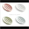 Accessories Bath Home & Garden Drop Delivery 2021 Sile Non-Slip Holder Dish Bathroom Shower Storage Plate Stand Hollow Openwork Soap Dishes S