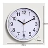 Wall Clocks Silent Clock Home Office Decor Watch White Black Red Fashion Round Style V1319j