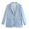 Women's Suits & Blazers Woman Sweet Loose Candy Blazer 2021 Spring Casual Female Basic Long Sleeve Jackets Ladie Fashion Solid Oversized Out