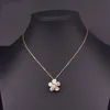 Sautoirs collier fait main naturel perle d'eau douce fleur pendentif pour femmes filles mariage anniversaire cadeau bijoux accessoires