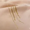Stud Design Crystal Wire Drop Kolczyki Kobiety