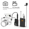 Fifine 20-Channel UHF Wireless Lavalier Microphone System with Bodypack Transmitter Lapel Mic Receiver camera/phones