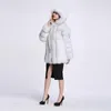 Manteau à capuche mi-long en fausse fourrure pour femme, chaud et Slim, à la mode, manches longues, simple boutonnage, 2022