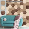 Vattentät Badrumsgolv Klistermärken, Peel Stick Självhäftande Golvplattor, Kök Living Room Decor Non Slip Hexagon Dekaler