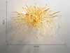 Modern crystal wall lamp living room lamp hotel luxury decoration led golden branch