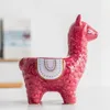 Desenhos animados cute alpaca suculenta cerâmica desktop ornamentos de casa decoração jardim flor potenciômula vasos criativos