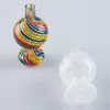 Dabpipes168 CA013 New Colorful Glass Smoking Bubbler Carb Cap OD Approx 27mm Carb Caps