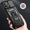 Shockproof Phone Cases For Samsung S21 A52 A72 Note 20 M51 M62 iPhone 12 Pro MAX 11 Magnet Ring Holder Protective Case Cover