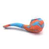 Small Fashion High quality silicone smoking pipes colorful hand portable spoon price low for wholesale